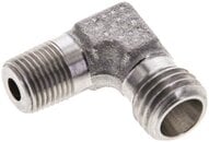 Kolanko hydrauliczne 90 st. gwint R 1/8"-6 L (M12x1,5), stal nierdzewna