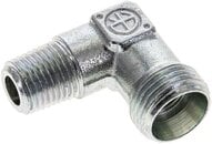 Kolanko hydrauliczne 90 st. gwint R 1/4"-12 L (M18x1,5), stal ocynkowana