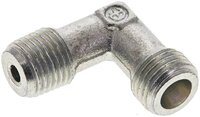 Kolanko hydrauliczne 90 st. gwint R 1/4"-6 S (M14x1,5), stal ocynkowana