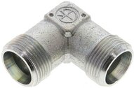 Kolanko hydrauliczne 90 st., gwint zewnętrzny 16 S (M24x1,5), stal ocynkowana