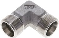 Kolanko hydrauliczne 90 st., gwint zewnętrzny 16 S (M24x1,5), stal nierdzewna