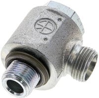 Złączka hydrauliczna kątowa Banjo, gwint G 3/8"-12 L (M18x1,5), oring, bez dławienia, stal ocynkowana