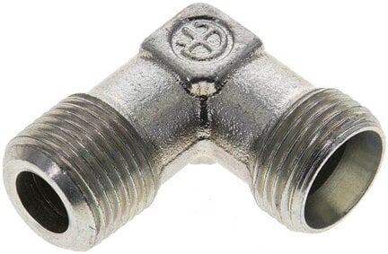Kolanko hydrauliczne 90 st., gwint NPT 3/8"-12 L (M18x1,5), stal ocynkowana