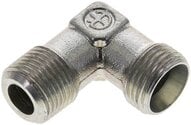 Kolanko hydrauliczne 90 st., gwint NPT 3/8"-12 L (M18x1,5), stal ocynkowana