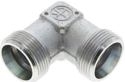 Kolanko hydrauliczne 90 st., gwint zewnętrzny 18 L (M26x1,5), stal ocynkowana