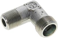 Kolanko hydrauliczne 90 st. gwint R 3/8"-12 S (M20x1,5), stal ocynkowana