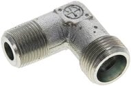 Kolanko hydrauliczne 90 st. gwint R 3/8"-12 S (M20x1,5), stal ocynkowana