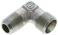 Kolanko hydrauliczne 90 st., gwint NPT 1/8"-8 LL (M12x1), stal ocynkowana
