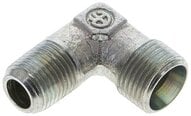 Kolanko hydrauliczne 90 st., gwint NPT 1/8"-8 LL (M12x1), stal ocynkowana