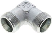 Kolanko hydrauliczne 90 st., gwint zewnętrzny 20 S (M30x2), stal ocynkowana
