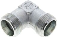 Kolanko hydrauliczne 90 st., gwint zewnętrzny 20 S (M30x2), stal ocynkowana