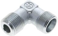 Kolanko hydrauliczne 90 st., gwint NPT 1/2"-14 S (M22x1,5), stal ocynkowana