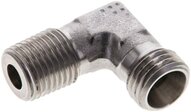 Kolanko hydrauliczne 90 st. gwint R 1/4"-8 L (M14x1,5), stal nierdzewna