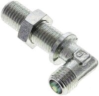 Kolanko hydrauliczne 90 st., grodziowe 6 L (M12x1,5), stal ocynkowana