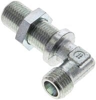 Kolanko hydrauliczne 90 st., grodziowe 8 S (M16x1,5), stal ocynkowana