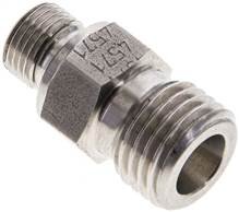 Nypel hydrauliczny G 1/8"-6 S (M14x1,5), z podkładką, stal nierdzewna