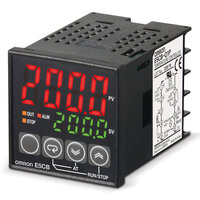 Regulator temperatury, LITE, 1/16DIN (48 x 48 mm), wyjście impulsowe 12 VDC, sterowanie ON/OFF lub PID, wejście termopary, 1 alarm rel., 24 VAC/DC (E5CB-Q1TCD 24VAC/DC) - Omron