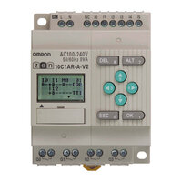 Przekaźnik programowalny, zasilanie 100-240 VAC, 6 wejść 100-240 VAC, 4x wyjścia przekaźnikowe 5 A, RTC, wyświetlacz LCD (ZEN-10C1AR-A-V2) - Omron