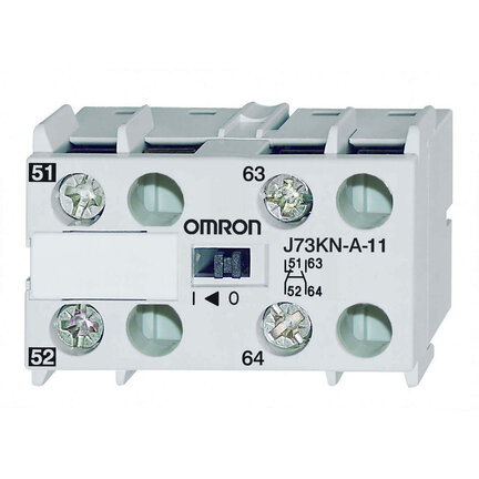Styki pomocnicze, 4-biegunowe, 4M, dla przekaźnika J7KNA-AR (J73KN-A-04) - Omron