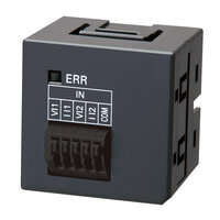 Bezśrubowa karta opcji wejść/wyjść analogowych Sysmac NX1P, 2 x wejścia analogowe 0 do 10 V, rozdzielczość 1/4000 lub 0 do 20 mA, rozdzielczość 1:2000 (NX1W-ADB21) - Omron