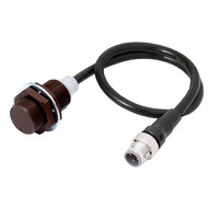 Wyłącznik zbliżeniowy, indukcyjny, powłoka fluorowa (materiał bazowy: SUS 303) M18, ekranowany, 12 mm, DC, 3-przewodowy, PNP NO, IO-Link COM3, złącze M12 (E2EW-QX12B1T18-M1TJ 0.3M) - Omron