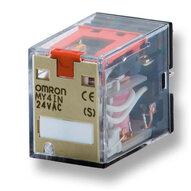 Przekaźnik, Wtyczka, 4PDT (rozwidlony), 3 A, mech. + wskaźnik LED, 48 VDC (MY4ZN 48VDC (S)) - Omron
