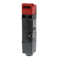 Przełącznik blokady drzwi, M20, 2NC/1NO + 2NC, głowica: metalowa, 24VDC blokada elektromagnetyczna/zwalnianie mechaniczne, wskaźnik LED (D4SL-N4FDG-D) - Omron