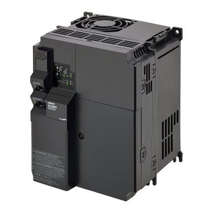M1 Napęd AC, 5,5/7,5 kW (HD/ND), 14,8/17,5 A (HD/ND), 400 VAC, wejście 3~, sterowanie OLV/CLV, EtherCAT, STO (FSoE + przewodowe) (3G3M1-A4055-ECT) - Omron