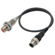 Wyłącznik zbliżeniowy, Indukcyjny, M12, ekranowany, 3mm, DC 2-przewodowy bez polaryzacji, NO, M12 pig-tail 0.3m (E2E-X3D1-M1TGJ-U 0.3M) - Omron