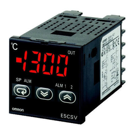 Regulator temperatury, LITE, DIN48x48, wyjście impulsowe 12 VDC, wejście termopary i RTD (PT100), zasilanie 24 VAC/VDC, 1 x wyjście alarmowe, 24 VAC/DC (E5CSV-Q1TD-500 24VAC/DC) - Omron