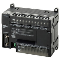 PLC, zasilanie 100-240 VAC, 18 x wejścia 24 VDC, 12 x wyjścia przekaźnikowe 2 A, 8 tys. kroków programu + 8 tys. słów pamięci danych, port RS-232C i RS-485 (CP1E-N30S1DR-A) - Omron