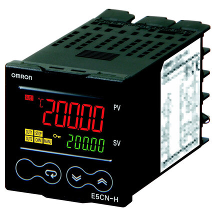 Regulator temperatury, PROplus, 1/16 DIN, (48 x 48) mm, 1 x wyjście przekaźnikowe, 2 x wyjście dodatkowe, jednostka opcjonalna, 100-240 V AC (E5CN-HR2M-500 100-240 VAC) - Omron