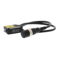 Czujnik optyczny, prostokątna obudowa, czerwony laser klasy 1, odbiciowy-zaporowy, 15 m, NPN, Light-ON/Dark-ON, złącze pigtail M12, 0,3 m (E3Z-LR61-M1J 0.3M) - Omron