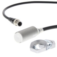 Wyłącznik zbliżeniowy, indukcyjny, powłoka fluorowa (materiał bazowy: mosiądz), M18, ekranowany, 12 mm, DC, 3-przewodowy, PNP NO, IO-Link COM3, złącze M12 (E2EQ-X12B1T18-M1TJ 0.3M) - Omron
