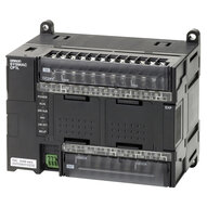 PLC, zasilanie 24 VDC, 18 x wejścia 24 VDC, 12 x wyjścia przekaźnikowe 2 A, 2 x wejścia analogowe, 10K kroków programu + 32K słów pamięci danych, 1 x port Ethernet (CP1L-EM30DR-D) - Omron