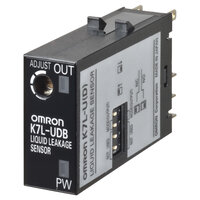 Czujnik wycieku cieczy, przewodzący, miniaturowa wtyczka, regulowane ustawienia czułości - 1M ohm, okablowanie na dużą odległość, z wykrywaniem rozłączenia, kolor czarny (K7L-UDB) - Omron