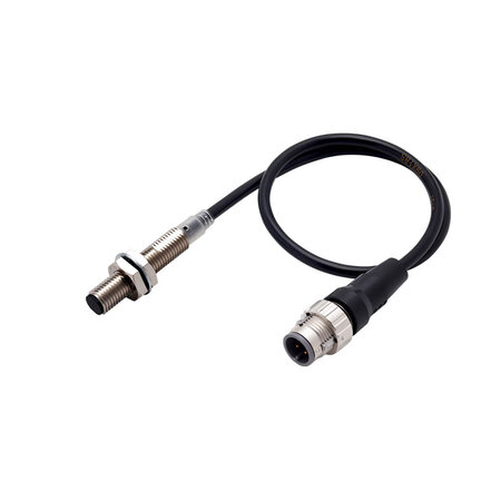 Wyłącznik zbliżeniowy, indukcyjny, długi korpus SUS M8, ekranowany, 2 mm, DC, 3-przewodowy, PNP NO, IO-Link COM3, złącze M12 pigtail Smartclick, 0,3 m (E2E-X2B1TL8-M1TJ 0.3M) - Omron