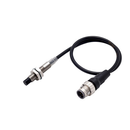 Wyłącznik zbliżeniowy, indukcyjny, długi korpus SUS M8, nieekranowany, 4 mm, DC, 3-przewodowy, PNP NO, IO-Link COM3, złącze M12 pigtail Smartclick, 0,3 m (E2E-X4MB1TL8-M1TJ 0.3M) - Omron