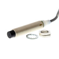 Wyłącznik zbliżeniowy, indukcyjny, mosiądz-nikiel, długi korpus, M12, nieekranowany, 5 mm, DC, 3-przewodowy, PNP-NO, 5 m wstępnie okablowany, z podkładką (E2A-M12LN05-WP-B1-TP 5M) - Omron