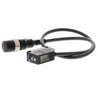 Czujnik optyczny, prostokątna obudowa, czerwona dioda LED, odbiciowy-zaporowy, obiekt przezroczysty, 500 mm, PNP, Light-ON/Dark-ON, złącze pigtail M12, 0,3 m (E3Z-B81-M1J 0.3M) - Omron
