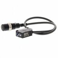 Czujnik optyczny, prostokątna obudowa, czerwona dioda LED, odbiciowy-zaporowy, przezroczysty obiekt, 500 mm, NPN, Light-ON/Dark-ON, złącze pigtail M12, 0,3 m (E3Z-B61-M1J 0.3M) - Omron