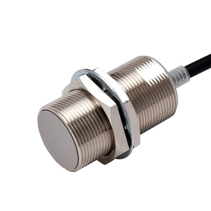 Wyłącznik zbliżeniowy, indukcyjny, mosiądz niklowy, długi korpus, M30, ekranowany, 15 mm, DC, 3-przewodowy, PNP NO+NC, IO-Link COM2, kabel 2 m (E2E-X15B3DL30 2M) - Omron