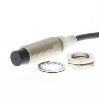Wyłącznik zbliżeniowy, indukcyjny, mosiądz-nikiel, długi korpus, M12, ekranowany, 2 mm, DC, 3-przewodowy, PNP-NO, 5 m wstępnie okablowany, z podkładką (E2A-M12LS02-WP-B1-TP 5M) - Omron