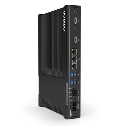Przemysłowy komputer typu Box z procesorem Intel Core i3-1115GRE, 8 GB pamięci RAM (bez ECC), bez gniazd rozszerzeń, WIN 10 IoT 2021 (64-bit), 128 GB CFast 3DTLC (NYB13-30514) - Omron