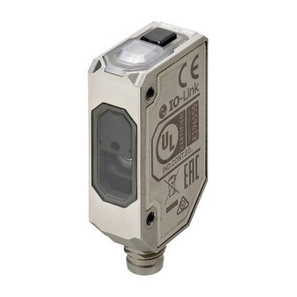 Czujnik fotoelektryczny, prostokątna obudowa, stal nierdzewna, czas przelotu, 1500 mm, PNP, Light-ON/Dark-ON, IO-Link COM3, złącze M8 4-pinowe (E3AS-F1500IMT M3) - Omron