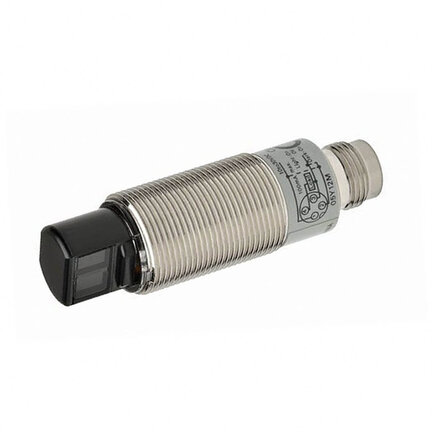 Czujnik optyczny odbiciowo-zaporowy, gwint M18, promieniowy, metalowy, czerwona dioda LED, odblaskowy, 4 m, NPN, Light-ON/Dark-ON, złącze M12 (E3RB-RN21) - Omron