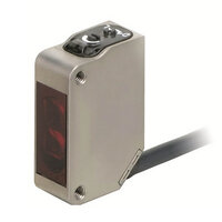 Czujnik fotoelektryczny, prostokątna obudowa, stal nierdzewna, dioda LED na podczerwień, rozproszona, 1 m, PNP, Light-ON/Dark-ON, złącze pigtail M12 (E3ZM-D82-S1J 0.3M) - Omron