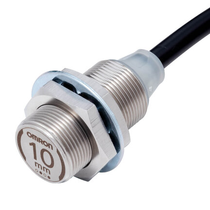 Wyłącznik zbliżeniowy, indukcyjny, wykonany w całości ze stali nierdzewnej 303 M18, ekranowany, 10 mm, DC, 3-przewodowy, PNP NO+NC, IO-Link COM3, kabel 2 m (E2EW-X10B3T18 2M) - Omron