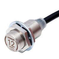 Wyłącznik zbliżeniowy, indukcyjny, wykonany w całości ze stali nierdzewnej 303 M18, ekranowany, 12 mm, DC, 3-przewodowy, PNP NO, IO-Link COM3, kabel 2 m (E2EW-X12B1T18 2M) - Omron