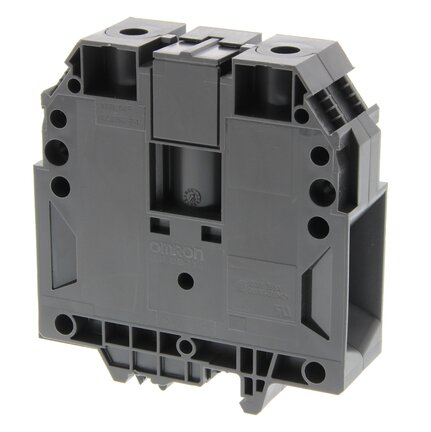 Listwa zaciskowa przelotowa na szynę DIN ze złączem śrubowym do montażu na TS 35 i TS 32, pole przekroju poprzecznego 150 mm2, szerokość 28 mm, kolor szary (XW5T-S150-1.1-1) - Omron